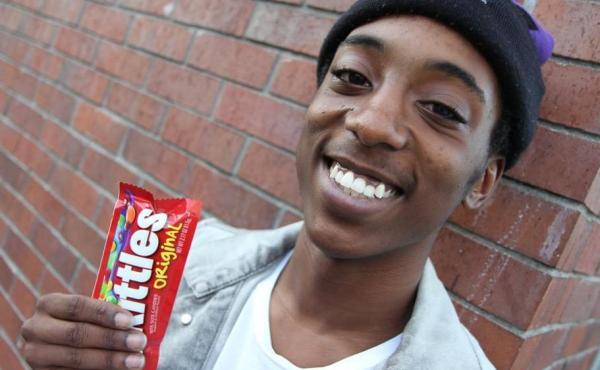 Donta Jackson's snack of choice is a bag of Skittles. Donta Jackson's snack of choice is a bag of Skittles.