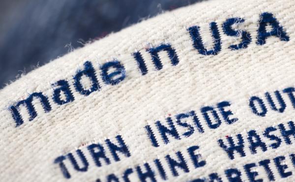 Casual clothing detail fashion background made in the USA Casual clothing detail fashion background made in the USA