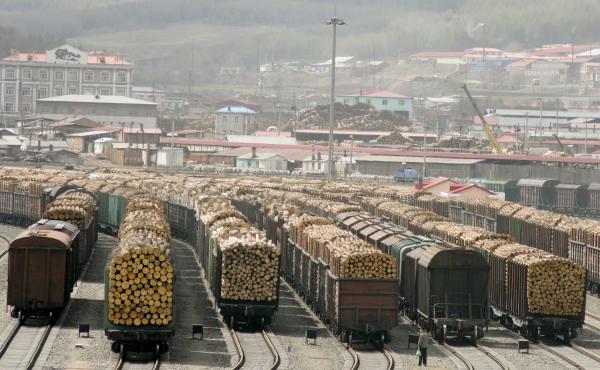 The Chinese border town of Suifenhe is a port of entry for almost all of the hardwood coming from the Russian Far East. Russia is the world's largest exporter of timber, but illegal logging is a growing problem. The Chinese border town of Suifenhe is a port of entry for almost all of the hardwood coming from the Russian Far East. Russia is the world's largest exporter of timber, but illegal logging is a growing problem.