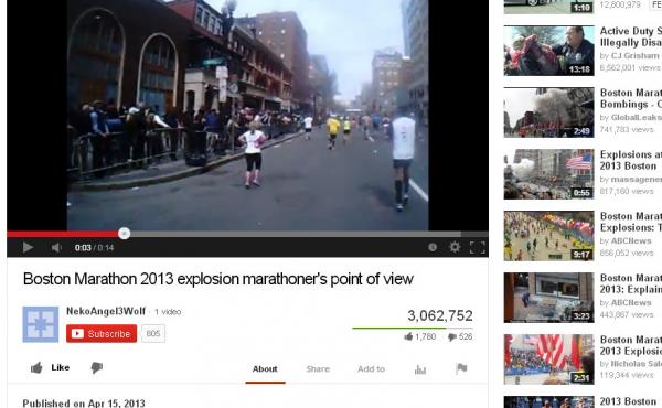 A screen shot of the Boston Marathon bombing video that Storyful helped verify. A screen shot of the Boston Marathon bombing video that Storyful helped verify.