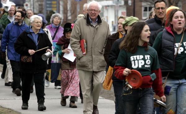 In 2007, Bernie Sanders took part in a Vermont walk for In 2007, Bernie Sanders took part in a Vermont walk for