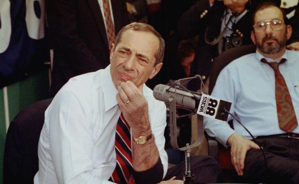 New York Gov. Mario Cuomo, appearing on a live call-in radio show in New York, Nov. 14, 1991, said he wouldn't be able to make a decision on his presidential candidacy until he had solved problems with the state budget. The standoff with the Legislature u New York Gov. Mario Cuomo, appearing on a live call-in radio show in New York, Nov. 14, 1991, said he wouldn't be able to make a decision on his presidential candidacy until he had solved problems with the state budget. The standoff with the Legislature u