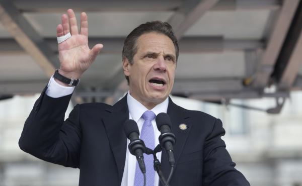 New York Gov. Andrew Cuomo speaks during a rally in March in Albany, N.Y. New York Gov. Andrew Cuomo speaks during a rally in March in Albany, N.Y.