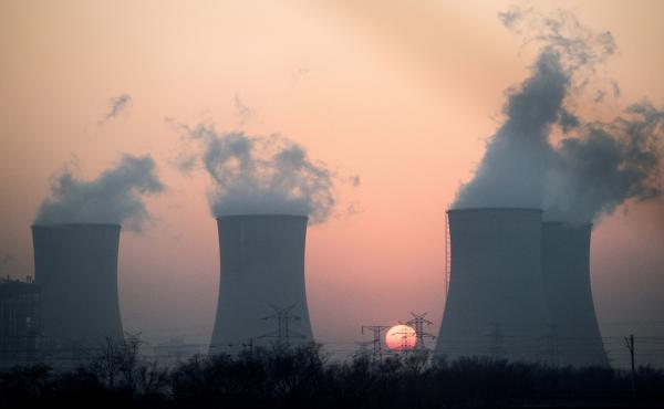 Water vapor, which looks like smoke, is seen rising from a power plant near Hengshui in China's Hebei province. In November, President Obama announced a landmark carbon-cutting deal with China — the world's leading producer of greenhouse gases. And the Water vapor, which looks like smoke, is seen rising from a power plant near Hengshui in China's Hebei province. In November, President Obama announced a landmark carbon-cutting deal with China — the world's leading producer of greenhouse gases. And the