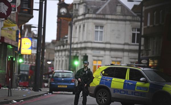 London police say officers shot and killed a suspect in a "terrorist-related" stabbing incident Sunday. London police say officers shot and killed a suspect in a "terrorist-related" stabbing incident Sunday.