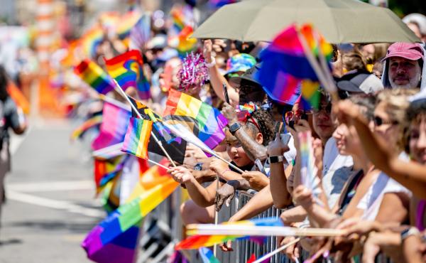 People attend the 2022 New York City Pride Parade. People attend the 2022 New York City Pride Parade.