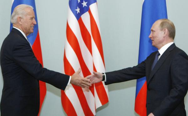 In this 2011 photo, Joe Biden, then vice president, shakes hands with Vladimir Putin, then Russia's prime minister, in Moscow. President Biden will hold a summit with Putin this week in Geneva, a face-to-face meeting between the two leaders that comes ami In this 2011 photo, Joe Biden, then vice president, shakes hands with Vladimir Putin, then Russia's prime minister, in Moscow. President Biden will hold a summit with Putin this week in Geneva, a face-to-face meeting between the two leaders that comes ami