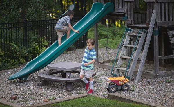 Conner Curran, 9, (right) and his brother Will, 7, at their home in Ridgefield, Conn., this week. The gene therapy treatment that stopped the muscle wasting of Conner's muscular dystrophy two years ago took more than 30 years of research to develop. Conner Curran, 9, (right) and his brother Will, 7, at their home in Ridgefield, Conn., this week. The gene therapy treatment that stopped the muscle wasting of Conner's muscular dystrophy two years ago took more than 30 years of research to develop.