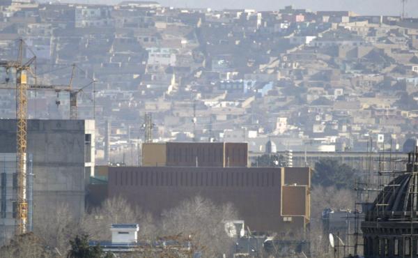 A general view of the U.S. Embassy in Kabul, Afghanistan in 2013. The embassy is facing a coronavirus outbreak, according to the State Department. A general view of the U.S. Embassy in Kabul, Afghanistan in 2013. The embassy is facing a coronavirus outbreak, according to the State Department.
