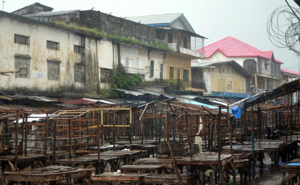 A street market remains empty in Monrovia's West Point slum as part of quarantine measures to contain the spread of Ebola in Liberia. A street market remains empty in Monrovia's West Point slum as part of quarantine measures to contain the spread of Ebola in Liberia.