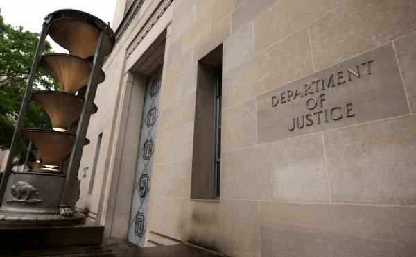 The U.S. Department of Justice is seen Friday. The U.S. Department of Justice is seen Friday.