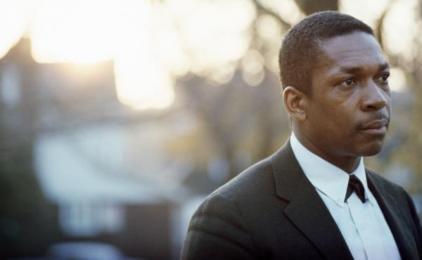 John Coltrane, photographed in his backyard in Queens, New York in 1963. John Coltrane, photographed in his backyard in Queens, New York in 1963.