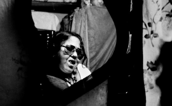 Jharna Devi, 55, was a renowned dancer in Jatra Pala. But no group calls her for any dance performances anymore. Here, she poses for a portrait in her tiny room in Howrah, India. Jharna Devi, 55, was a renowned dancer in Jatra Pala. But no group calls her for any dance performances anymore. Here, she poses for a portrait in her tiny room in Howrah, India.