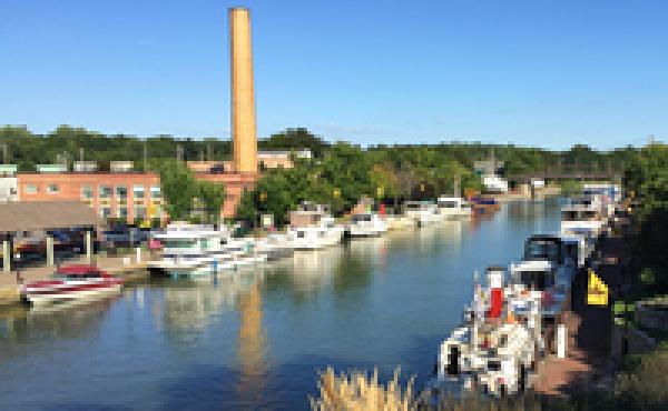 Pleasure boats are docked along the Erie Canal in Fairport, N.Y. Some are asking whether the canal is worth subsidizing now that it's no longer a major commercial waterway. Pleasure boats are docked along the Erie Canal in Fairport, N.Y. Some are asking whether the canal is worth subsidizing now that it's no longer a major commercial waterway.