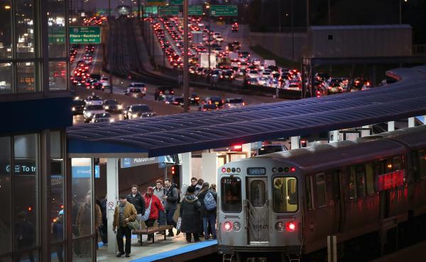 Hopefully these Chicago travelers had plenty to keep them entertained Tuesday evening. That looks like it might have taken a while. Hopefully these Chicago travelers had plenty to keep them entertained Tuesday evening. That looks like it might have taken a while.