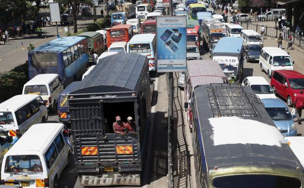 Traffic stands still in Nairobi. People in Kenya's capital don't like getting into cabs driven by strangers. They prefer to call drivers they know or who their friends recommend. Traffic stands still in Nairobi. People in Kenya's capital don't like getting into cabs driven by strangers. They prefer to call drivers they know or who their friends recommend.