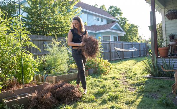 Since her spinal surgery, Liv Cannon has been able to work in the garden and play with her energetic dogs without having to worry about pain. Since her spinal surgery, Liv Cannon has been able to work in the garden and play with her energetic dogs without having to worry about pain.