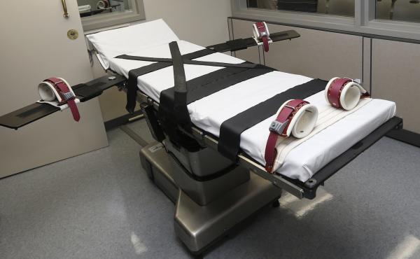 A gurney in the execution chamber at the Oklahoma State Penitentiary in McAlester, Okla. on Oct. 9, 2014. A gurney in the execution chamber at the Oklahoma State Penitentiary in McAlester, Okla. on Oct. 9, 2014.
