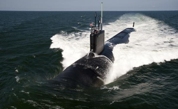 The Virginia-class attack submarine USS California (SSN 781) underway during sea trials in Atlantic Ocean on June 30, 2011. The Virginia-class attack submarine USS California (SSN 781) underway during sea trials in Atlantic Ocean on June 30, 2011.