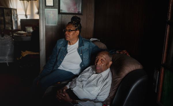 Veronica Stovall, left, helped her father, Joseph L. Davis, apply for a federally-funded energy-efficiency program in 2021. It turned up significant repair needs. Veronica Stovall, left, helped her father, Joseph L. Davis, apply for a federally-funded energy-efficiency program in 2021. It turned up significant repair needs.