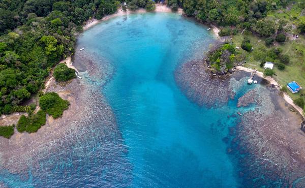 Aerial view of a coral reef area at Playa Blanca, in Portobelo, Colon province, Panama, on April 16, 2021. A massive new report shows that the world's coral reefs are under stress, but could recover if greenhouse gas emissions are significantly reduced. Aerial view of a coral reef area at Playa Blanca, in Portobelo, Colon province, Panama, on April 16, 2021. A massive new report shows that the world's coral reefs are under stress, but could recover if greenhouse gas emissions are significantly reduced.