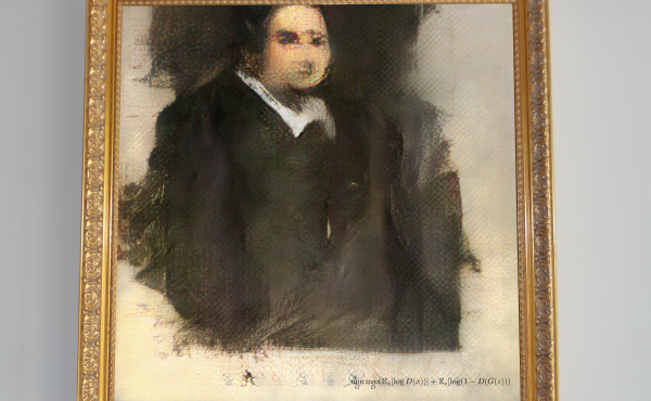 Edmond de Belamy, created using artificial intelligence, will be auctioned at Christie's on Thursday. Edmond de Belamy, created using artificial intelligence, will be auctioned at Christie's on Thursday.