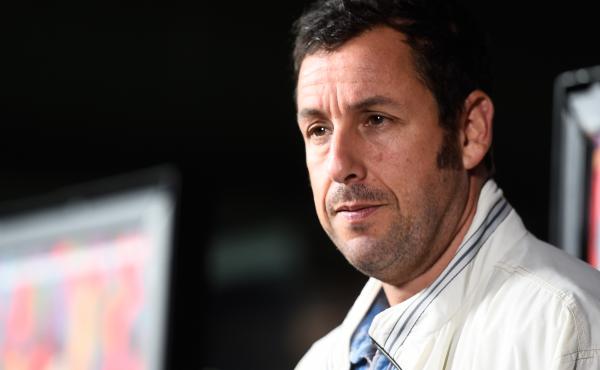 Adam Sandler, seen here at the recent premiere of Jason Reitman's Men, Women & Children, probably didn't mean it when he said he signed on with Netflix because it rhymes with "wet chicks." Adam Sandler, seen here at the recent premiere of Jason Reitman's Men, Women & Children, probably didn't mean it when he said he signed on with Netflix because it rhymes with "wet chicks."