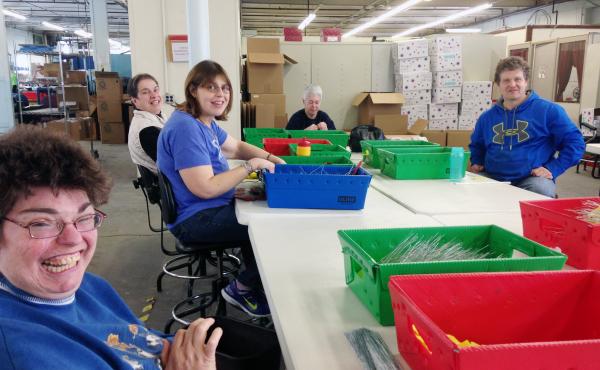 Most employees at Production Unlimited say they're happy at this sheltered workshop in Watertown, N.Y. But disability advocates say they'd get paid minimum wage, enjoy socializing with nondisabled people and no longer be segregated if they get jobs in com Most employees at Production Unlimited say they're happy at this sheltered workshop in Watertown, N.Y. But disability advocates say they'd get paid minimum wage, enjoy socializing with nondisabled people and no longer be segregated if they get jobs in com