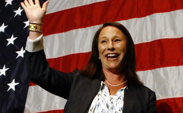 Alabama Rep. Martha Roby waves to supporters during the watch party in Montgomery, Ala., as she wins the runoff election on Tuesday. Alabama Rep. Martha Roby waves to supporters during the watch party in Montgomery, Ala., as she wins the runoff election on Tuesday.