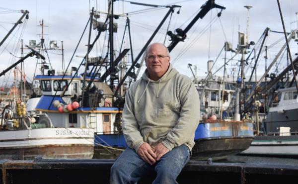 Cod fisherman Frank Miles on board his longline vessel, called the Sumner Strait, in Kodiak's harbor. Cod fisherman Frank Miles on board his longline vessel, called the Sumner Strait, in Kodiak's harbor.