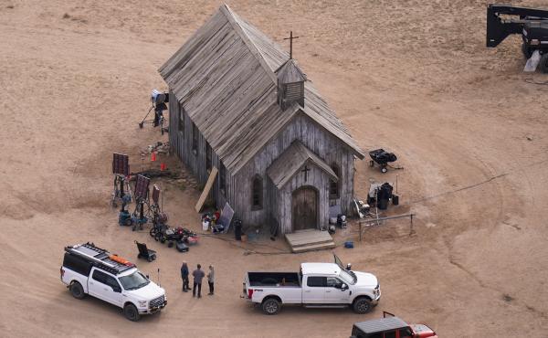 This aerial photo shows the Bonanza Creek Ranch in Santa Fe, N.M., on Oct. 23. Actor Alec Baldwin fired a prop gun on the set of a Western being filmed at the ranch last Thursday, killing the cinematographer, officials said. This aerial photo shows the Bonanza Creek Ranch in Santa Fe, N.M., on Oct. 23. Actor Alec Baldwin fired a prop gun on the set of a Western being filmed at the ranch last Thursday, killing the cinematographer, officials said.