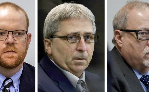 From left, Travis McMichael, William "Roddie" Bryan and Gregory McMichael were convicted of multiple murder charges in late November. From left, Travis McMichael, William "Roddie" Bryan and Gregory McMichael were convicted of multiple murder charges in late November.