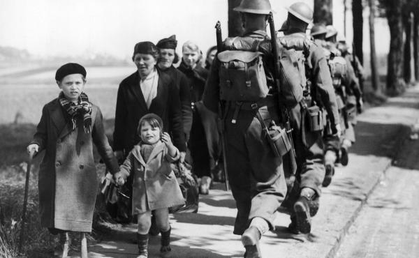 International law on refugees has its roots in the massive displacement that occurred in Europe during World War II. Above: Belgian refugees fleeing after the German invasion of their country in 1940. International law on refugees has its roots in the massive displacement that occurred in Europe during World War II. Above: Belgian refugees fleeing after the German invasion of their country in 1940.