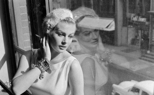 Anita Ekberg in a 1956 photo taken during rehearsals for a guest appearance on the Frankie Laine Time. Anita Ekberg in a 1956 photo taken during rehearsals for a guest appearance on the Frankie Laine Time.