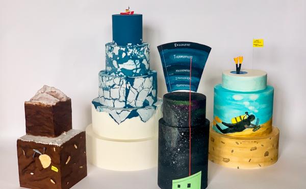 Rose McAdoo makes cakes based on research performed by her colleagues at Antarctica's McMurdo Station research base. Rose McAdoo makes cakes based on research performed by her colleagues at Antarctica's McMurdo Station research base.