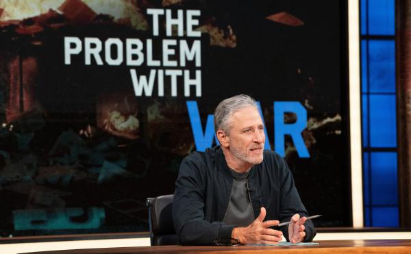 Host Jon Stewart on the set of "The Problem with Jon Stewart." Host Jon Stewart on the set of "The Problem with Jon Stewart."