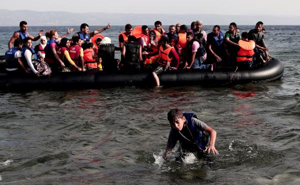 Syrians arriving on the Greek island of Lesbos are part of the largest flow of refugees since World War II. The challenge for the U.N. is to find the funds and political will to address refugee needs while tackling the newly ratified Sustainable Developme Syrians arriving on the Greek island of Lesbos are part of the largest flow of refugees since World War II. The challenge for the U.N. is to find the funds and political will to address refugee needs while tackling the newly ratified Sustainable Developme