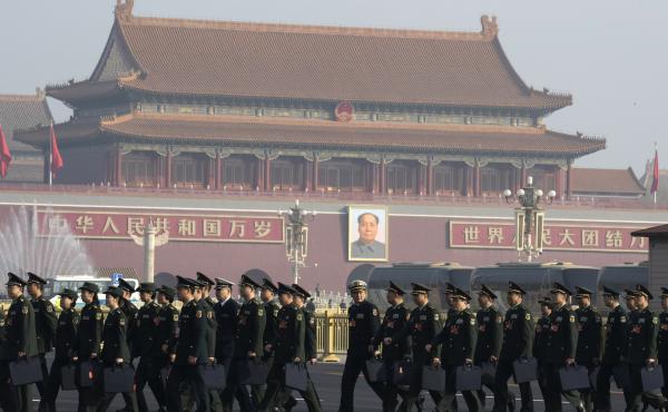 Chinese military delegates arrive for the National People's Congress in Beijing last March. The growing friction between the U.S. and China, combined with the rapid rise of China's economy and its military, has stirred a debate about whether the U.S. and Chinese military delegates arrive for the National People's Congress in Beijing last March. The growing friction between the U.S. and China, combined with the rapid rise of China's economy and its military, has stirred a debate about whether the U.S. and
