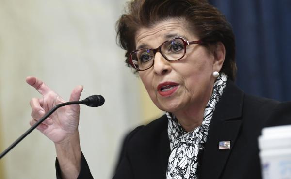 Jovita Carranza, Administrator of the Small Business Administration, testifies during a Senate Small Business and Entrepreneurship hearing June 10, 2020, on Capitol Hill in Washington. Jovita Carranza, Administrator of the Small Business Administration, testifies during a Senate Small Business and Entrepreneurship hearing June 10, 2020, on Capitol Hill in Washington.