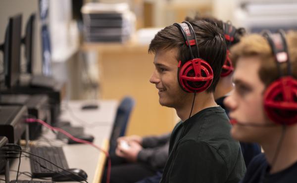 Scooter Norton, captain of the Washington-Liberty High School's Rocket League team, says before the team was playing to improve, but now they have a goal in mind. Scooter Norton, captain of the Washington-Liberty High School's Rocket League team, says before the team was playing to improve, but now they have a goal in mind.