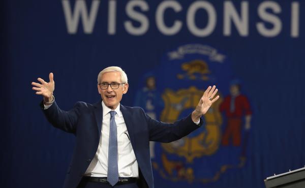 Tony Evers, Democratic candidate for governor of Wisconsin, faced a primary opponent who was further left and does not take up all the far-reaching policy positions of Bernie Sanders. But he has embraced the progressive banner, and Sanders has his back in Tony Evers, Democratic candidate for governor of Wisconsin, faced a primary opponent who was further left and does not take up all the far-reaching policy positions of Bernie Sanders. But he has embraced the progressive banner, and Sanders has his back in