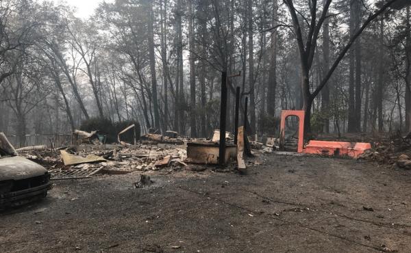 Bill Cook's family home in Paradise, Calif., was destroyed by the Camp Fire in 2018. Like the vast majority of 67,000 fire victims of multiple PG&E-related fires, Cook's family has yet to see a dime. Bill Cook's family home in Paradise, Calif., was destroyed by the Camp Fire in 2018. Like the vast majority of 67,000 fire victims of multiple PG&E-related fires, Cook's family has yet to see a dime.