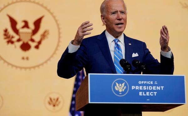 In his Thanksgiving address Wednesday, President-elect Joe Biden acknowledged that the imperative "to love our neighbors as ourselves," may strike many people right now as "a radical act." But Biden insisted, "We must try." In his Thanksgiving address Wednesday, President-elect Joe Biden acknowledged that the imperative "to love our neighbors as ourselves," may strike many people right now as "a radical act." But Biden insisted, "We must try."