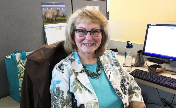 Gail Dougherty, 61, was a project manager at Intel until she retired in 2016. Now she is working part time at a health center, part of a fellowship paid by Intel as a regular retirement benefit. Gail Dougherty, 61, was a project manager at Intel until she retired in 2016. Now she is working part time at a health center, part of a fellowship paid by Intel as a regular retirement benefit.