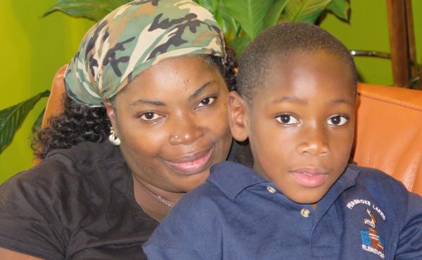 Kendieth Russell Roberts and her 5-year-old son Malachai are living with her sister in Florida. Kendieth Russell Roberts and her 5-year-old son Malachai are living with her sister in Florida.