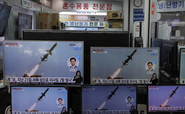 North Korea fired short-range missiles this past weekend, just days after the sister of Kim Jong Un threatened the United States and South Korea for holding joint military exercises. North Korea fired short-range missiles this past weekend, just days after the sister of Kim Jong Un threatened the United States and South Korea for holding joint military exercises.