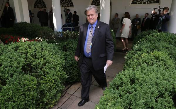 In the American Prospect interview, White House chief strategist Steve Bannon described economic competition between the U.S. and China in apocalyptic terms. In the American Prospect interview, White House chief strategist Steve Bannon described economic competition between the U.S. and China in apocalyptic terms.