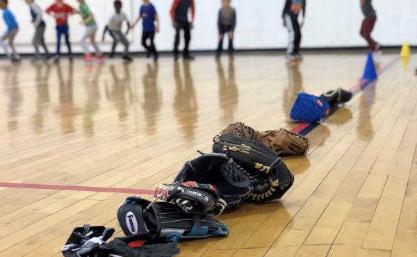 Kids do calisthenics before starting a baseball clinic in Washington, D.C. Kids do calisthenics before starting a baseball clinic in Washington, D.C.