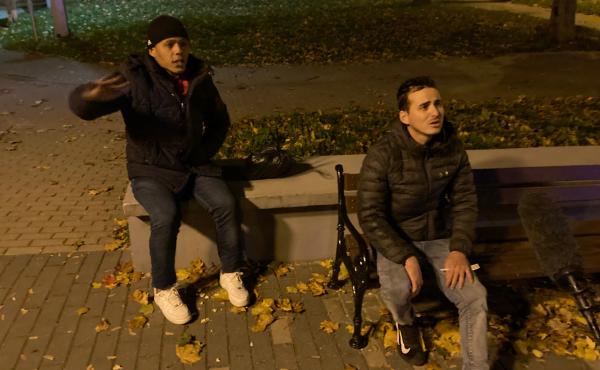 Raydel Aparicio Bringa (left) and Doniel Machado Pujol are photographed while being apprehended by Poland's Border Guard in the town of Sokolka, on the Polish border with Belarus. The two men, from Cuba, are among thousands of migrants from impoverished o Raydel Aparicio Bringa (left) and Doniel Machado Pujol are photographed while being apprehended by Poland's Border Guard in the town of Sokolka, on the Polish border with Belarus. The two men, from Cuba, are among thousands of migrants from impoverished o