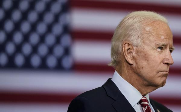 Democratic presidential nominee Joe Biden, pictured on Sept. 15, said in a statement Saturday that the next president should fill the Supreme Court vacancy. Democratic presidential nominee Joe Biden, pictured on Sept. 15, said in a statement Saturday that the next president should fill the Supreme Court vacancy.